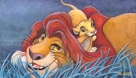 Lion King Artwork Lion King Artwork Father and Son